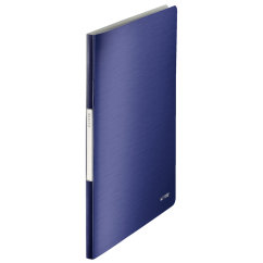 Mapa plastic A4, de prezentare, 20 file, albastru-violet, Leitz Style