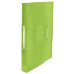 Mapa plastic A4, tip proiect, 6 compartimente, verde, Esselte Vivida