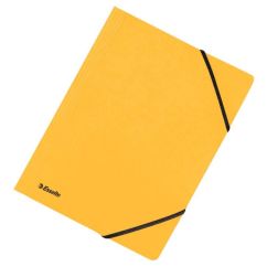 Mapa carton A4, cu elastic, galben, Esselte Rainbow
