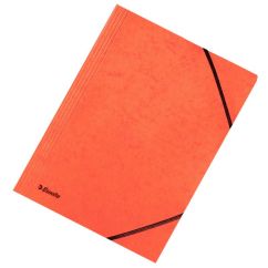Mapa carton A4, cu elastic, portocaliu, Esselte Rainbow
