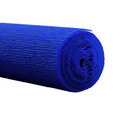 Hartie creponata floristica, 160g/mp, 50x250cm, rezistenta UV/apa, albastru regal, Werola