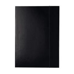 Mapa carton A4, cu elastic, negru, Esselte Economy