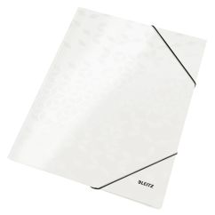 Mapa carton A4, cu elastic, alb, Leitz WOW