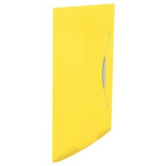 Mapa plastic A4, cu elastic, galben, Esselte Vivida