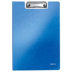 Clipboard A4, dublu, albastru metalizat, Leitz WOW
