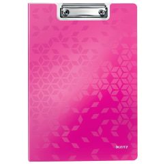 Clipboard A4, dublu, roz metalizat, Leitz WOW