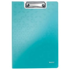 Clipboard A4, dublu, turcoaz metalizat, Leitz WOW