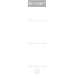 Etichete din carton pentru bibliorafturi, 50mm, 10 buc/set, alb, Exacompta