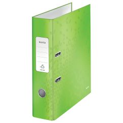 Biblioraft plastifiat A4, 80mm, 180 grade, verde, Leitz WOW