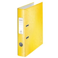 Biblioraft plastifiat A4, 52mm, 180 grade, galben, Leitz WOW