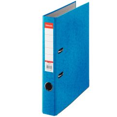 Biblioraft carton A4, 50mm, albastru marmorat, Esselte Rainbow