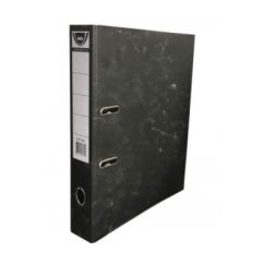 Biblioraft carton A4, 50mm, negru marmorat, Noki