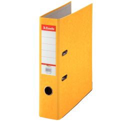 Biblioraft carton A4, 75mm, galben marmorat, Esselte Rainbow
