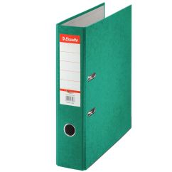 Biblioraft carton A4, 75mm, verde marmorat, Esselte Rainbow