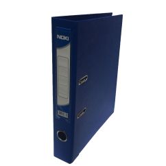 Biblioraft plastifiat int-ext A4, 50mm, albastru, Noki