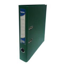 Biblioraft plastifiat int-ext A4, 50mm, verde, Noki