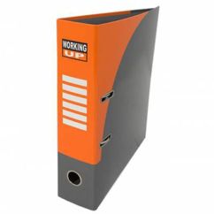 Biblioraft carton A4, in cutie, 80mm, portocaliu, Pigna Working-up