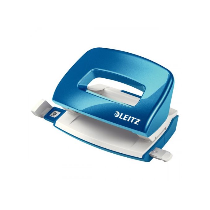 Capsatoare, perforatoare si tackere - Perforator de birou, 10 coli, metal, albastru metalizat, Leitz WOW 5060 Capsatoare, perforatoare si tackere - Perforator de birou, 10 coli, metal, albastru metalizat, Leitz WOW 5060