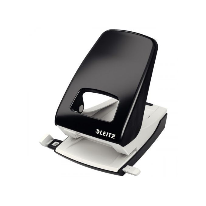 Capsatoare, perforatoare si tackere - Perforator de birou, 40 coli, metal, negru, Leitz 5138 Capsatoare, perforatoare si tackere - Perforator de birou, 40 coli, metal, negru, Leitz 5138