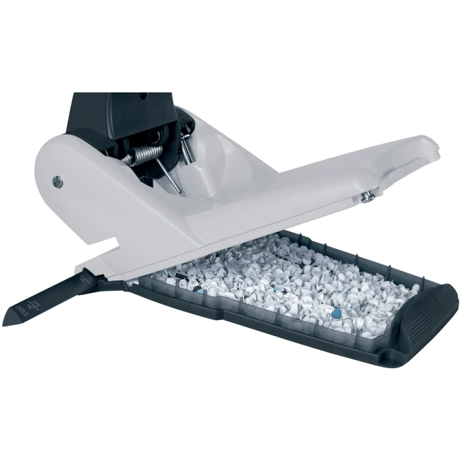 Capsatoare, perforatoare si tackere - Perforator de mare capacitate, 65 coli, metal, albastru, Leitz 5180