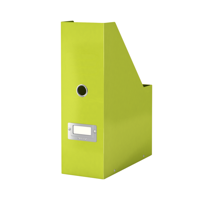 Suporturi si tavite pentru documente - Suport documente A4, vertical, carton laminat, verde, Leitz Click&Store
