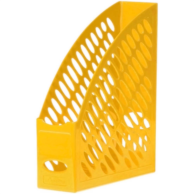 Suporturi si tavite pentru documente - Suport documente A4, vertical, plastic, galben, Ark Suporturi si tavite pentru documente - Suport documente A4, vertical, plastic, galben, Ark