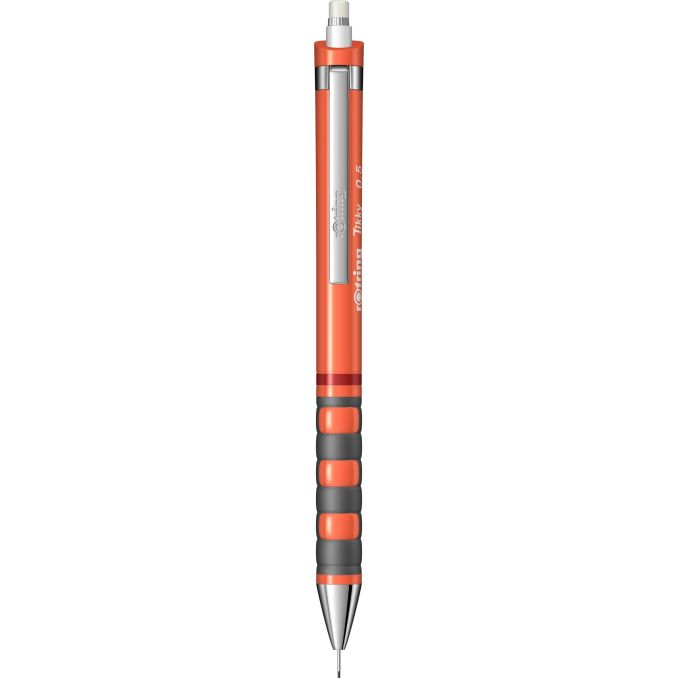 Creioane mecanice si grafit - Creion mecanic, grip ergonomic, 0.5mm, portocaliu neon, Rotring Tikky III