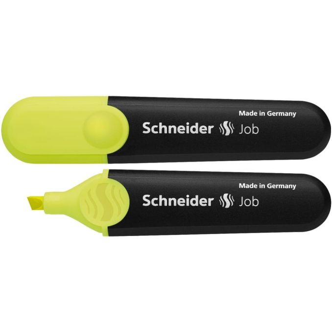 Markere si evidentiatoare - Textmarker, varf tesit 1-5mm, galben, Schneider Job