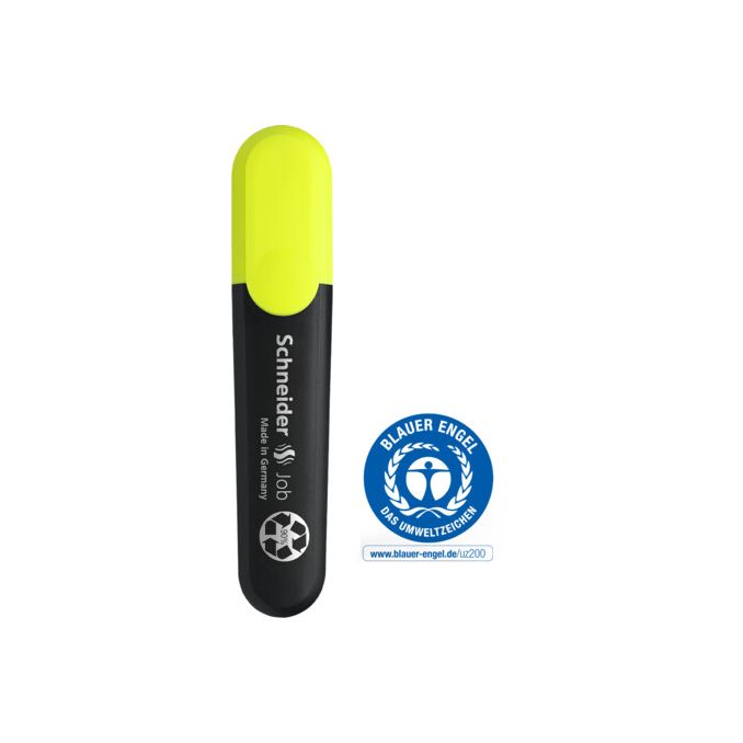 Markere si evidentiatoare - Textmarker, varf tesit 1-5mm, galben, Schneider Job