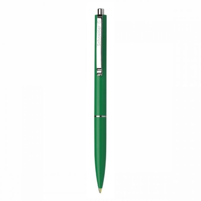 Pixuri - Pix cu mecanism, corp verde, clema metalica, albastru, Schneider K15