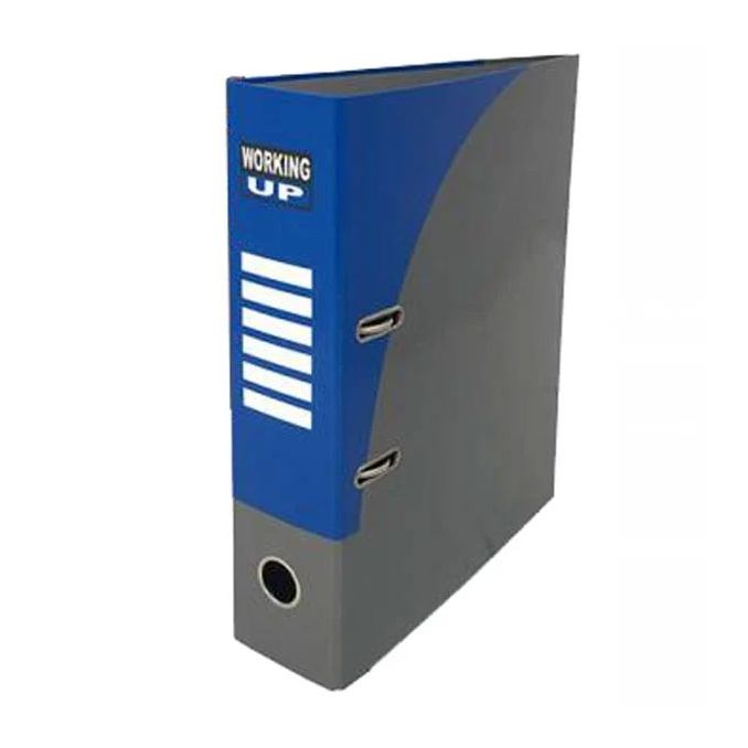 Bibliorafturi - Biblioraft carton A4, in cutie, 80mm, albastru, Pigna Working-up 