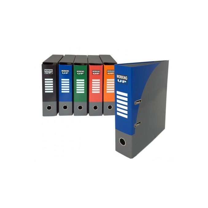 Bibliorafturi - Biblioraft carton A4, in cutie, 80mm, albastru, Pigna Working-up Bibliorafturi - Biblioraft carton A4, in cutie, 80mm, albastru, Pigna Working-up