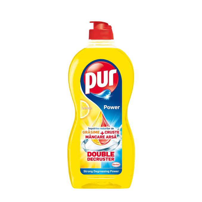 Detergenti bucatarie - Detergent lichid pentru vase, 450ml, lemon, Pur Detergenti bucatarie - Detergent lichid pentru vase, 450ml, lemon, Pur