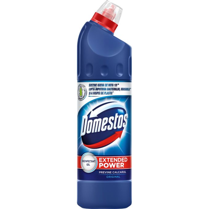 Detergenti si odorizante baie - Dezinfectant lichid pentru vasul toaletei, 750ml, original, Domestos Detergenti si odorizante baie - Dezinfectant lichid pentru vasul toaletei, 750ml, original, Domestos