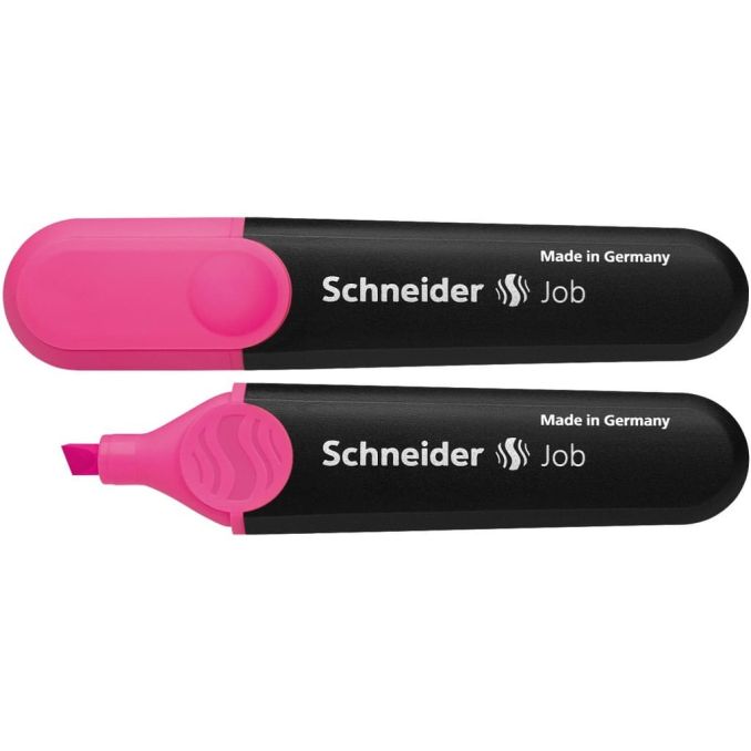 Markere si evidentiatoare - Textmarker, varf tesit 1-5mm, roz, Schneider Job