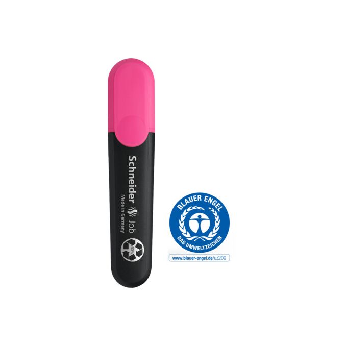 Markere si evidentiatoare - Textmarker, varf tesit 1-5mm, roz, Schneider Job