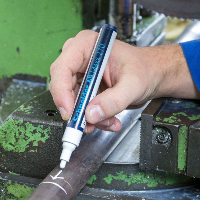 Markere si evidentiatoare - Marker cu vopsea, varf rotund 1-3mm, auriu, Schneider Maxx 270