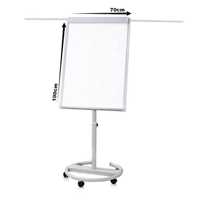 Tabla magnetica si tabla flipchart - Flipchart magnetic cu brate si rotile, 100x70cm, Optima Vision Tabla magnetica si tabla flipchart - Flipchart magnetic cu brate si rotile, 100x70cm, Optima Vision