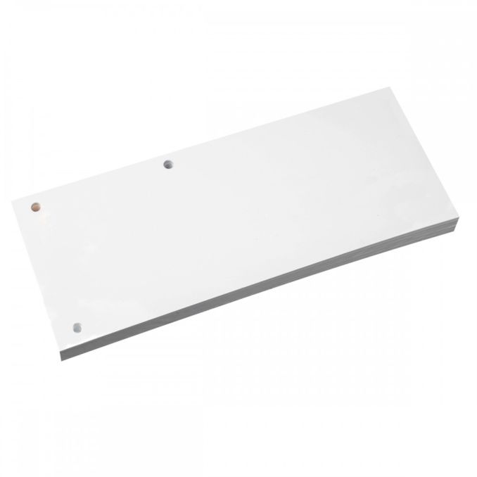 Separatoare din carton, 105x240mm, pentru biblioraft, 3 perforatii, 100 buc/set, alb, Standard Separatoare din carton, 105x240mm, pentru biblioraft, 3 perforatii, 100 buc/set, alb, Standard