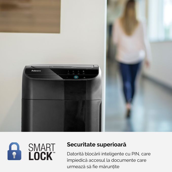 Distrugatoare de documente, accesorii - Distrugator documente, max. 14 coli, cross-cut, Fellowes Automax 550C