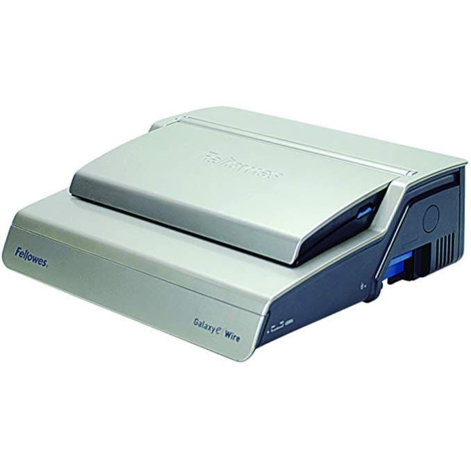 Aparate de indosariat si laminat, accesorii - Aparat de indosariat electric, inele metal, max. 130 coli, Fellowes Galaxy-E Wire