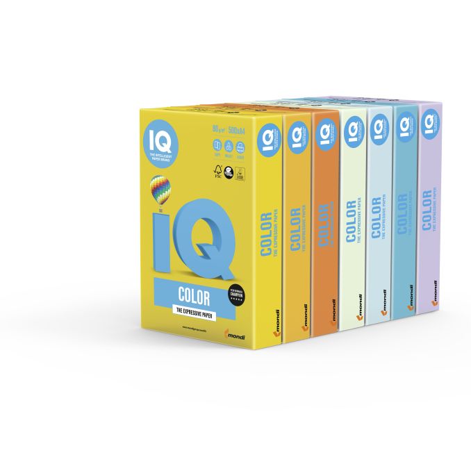 Hartie copiator - Carton color A3, 160 g/mp, 250 coli/top, pink, IQ Color