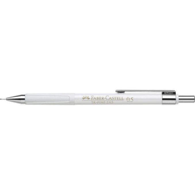 Creioane mecanice si grafit - Creion mecanic, 0.5mm, alb, Faber-Castell 2315 TK-Fine