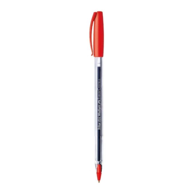 Pixuri - Pix cu pasta, varf 1.0mm, rosu, Faber-Castell 032 Trilux