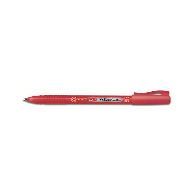 Pixuri - Pix semi-gel, varf 0.7mm, rosu, Faber-Castell CX7