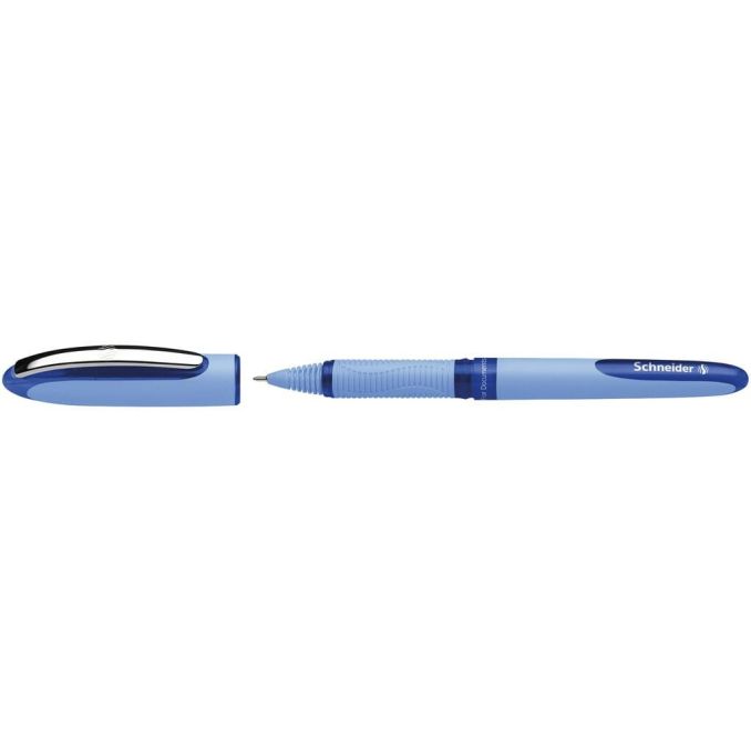 Rollere - Roller cu cerneala, varf 0.5mm, albastru, Schneider One Hybrid N