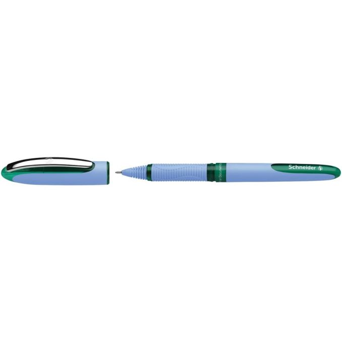 Rollere - Roller cu cerneala, varf 0.5mm, verde, Schneider One Hybrid N