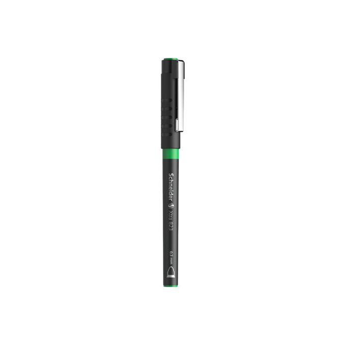 Rollere - Roller cu cerneala, varf 0.3mm, verde, Schneider Xtra 823