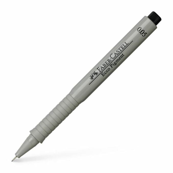 Linere si finelinere - Liner, varf 0.05mm, negru, Faber-Castell Eco Pigment