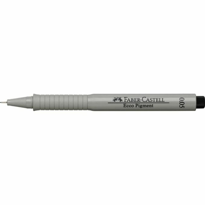 Linere si finelinere - Liner, varf 0.05mm, negru, Faber-Castell Eco Pigment